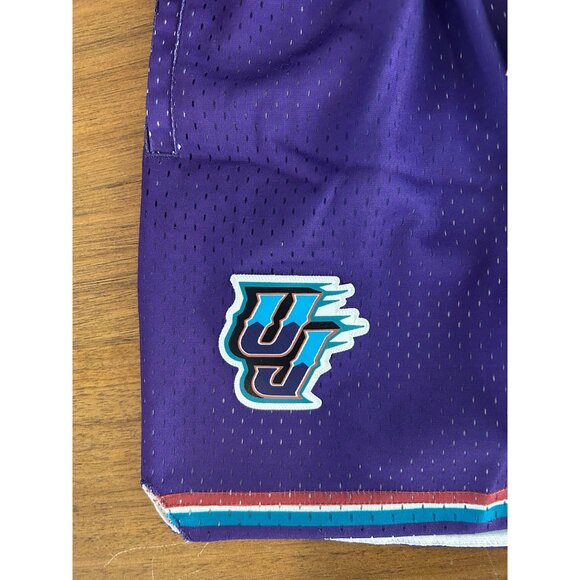 NEW Women's XL Utah Jazz NBA Mitchell & Ness x Hardwood Classics shorts MSRP $80 - Picture 3 of 5